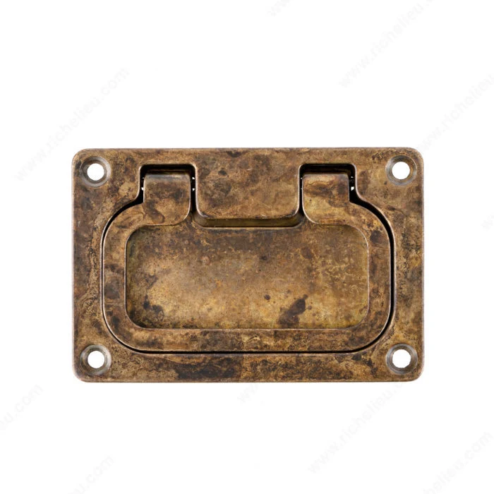 Poignée traditionnelle encastrée en métal - 6014