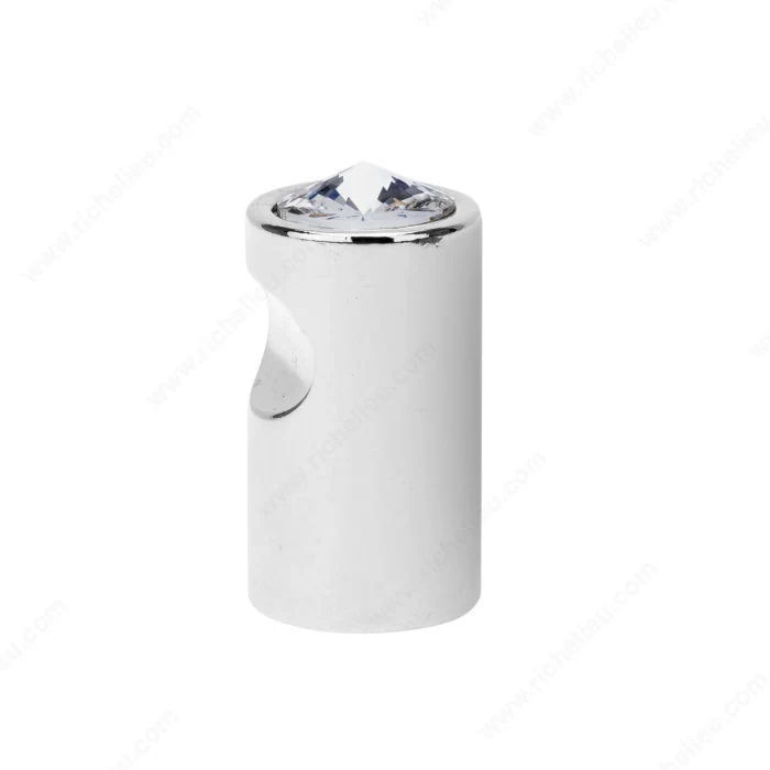 Bouton moderne en cristal Swarovski et métal - 3075