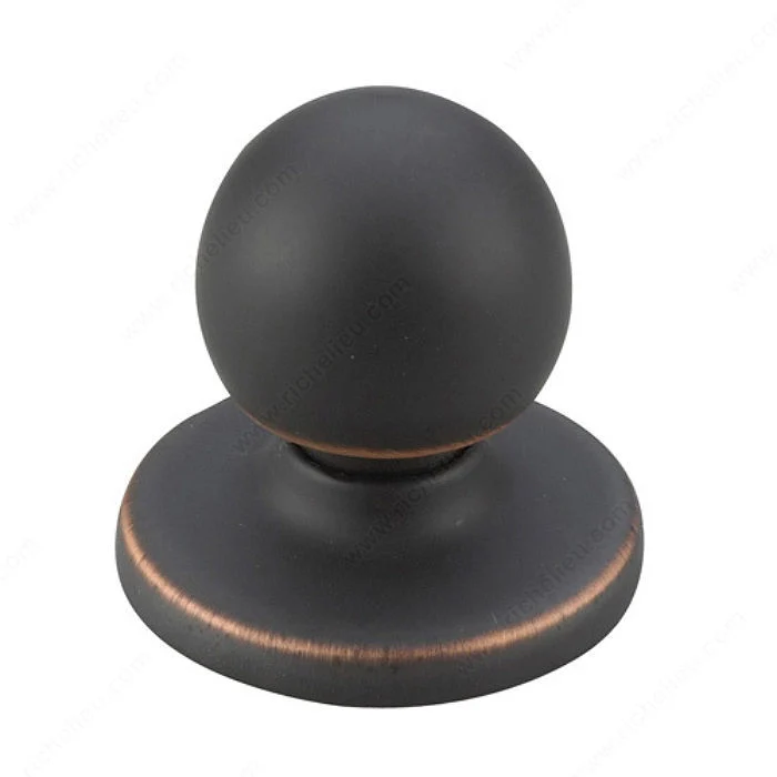Bouton sphérique avec plaque - 4605
