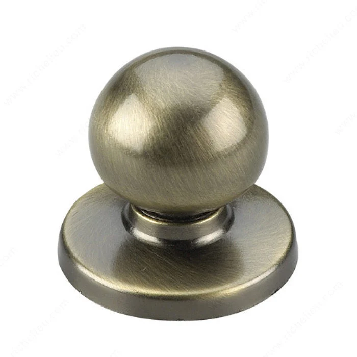 Bouton sphérique avec plaque - 4605