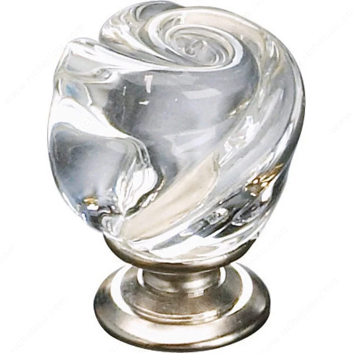 Bouton traditionnel en verre de Murano et métal - 9030
