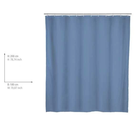 Rideau de douche - bleu gris