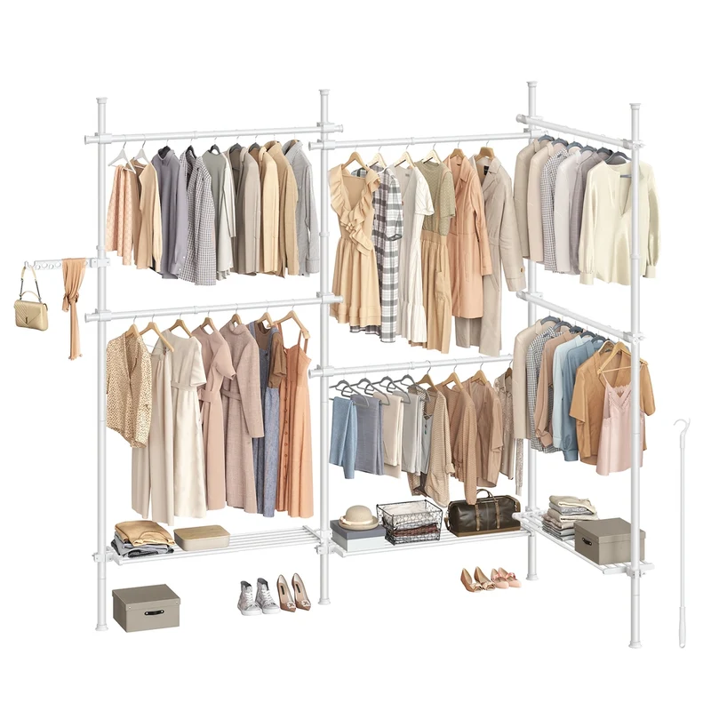 Perchero Barra Central Ajustable