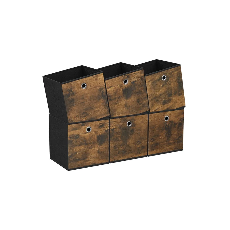 Caja Almacenaje con Asa Organizadora de Tela Oxford y Tela no Tejida Ajustable Plegable