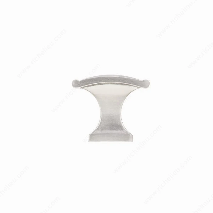 Bouton traditionnel en métal 2606 - Nickel brossé - Pqt 10
