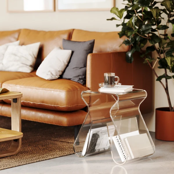 Table d'appoint et porte-magazine - Magino