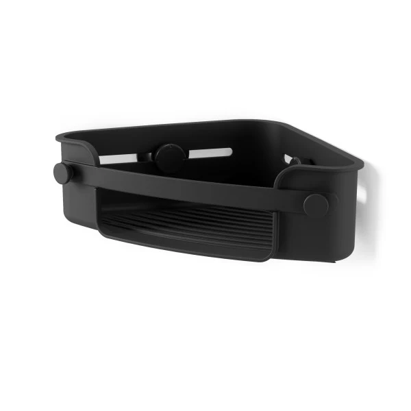 Panier d’angle pour douche Flex Gel-Lock™- noir