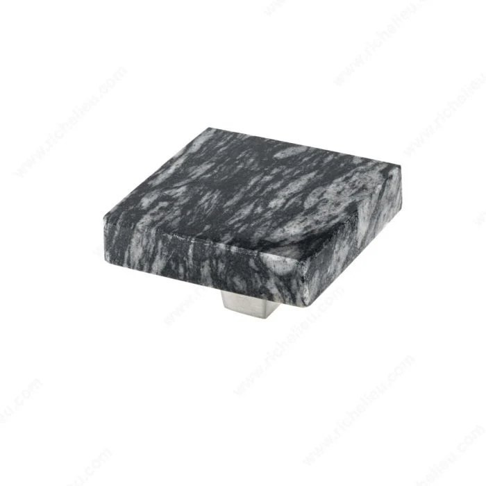 Poignée contemporaine de terrazzo et métal - 6360