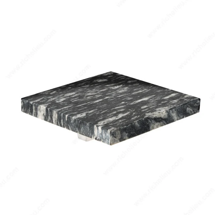Poignée contemporaine de terrazzo et métal - 6360