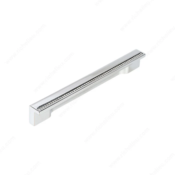 Poignée contemporaine d'aluminium et de cristal Swarovski - 2790