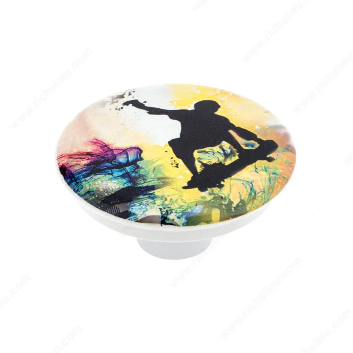 Bouton contemporain de plastique - 7625