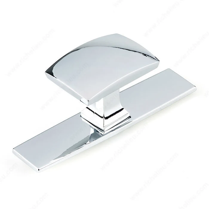 Bouton et plaque transitionnels en métal pour garde-robe - 2245