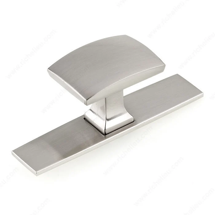 Bouton et plaque transitionnels en métal pour garde-robe - 2245
