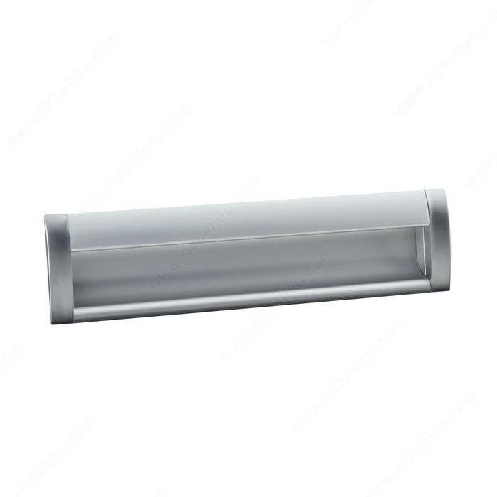 Poignée contemporaine encastrée en aluminium - 3100