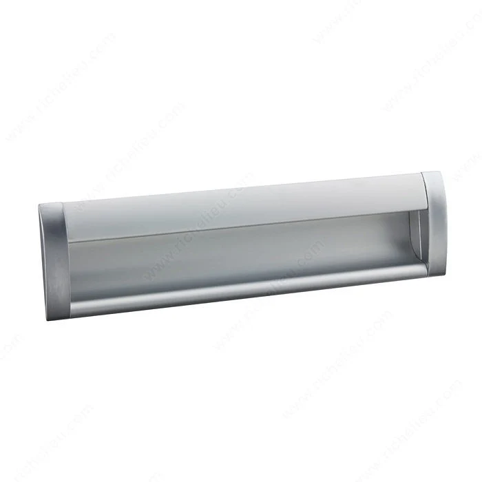 Poignée contemporaine encastrée en aluminium - 3100