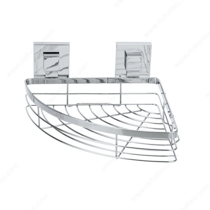 Panier de coin à ventouse en acier pour douche Fusion-Loc - 4828