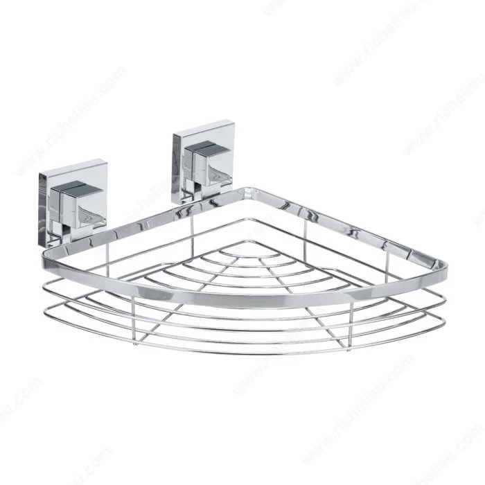 Panier de coin à ventouse en acier pour douche Fusion-Loc - 4828