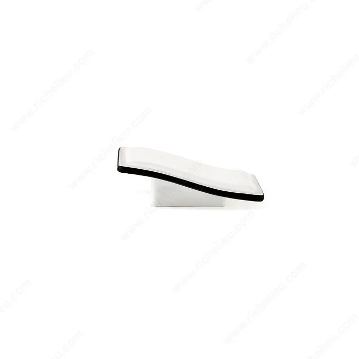 Bouton contemporain en cuir et métal - MN2500Z