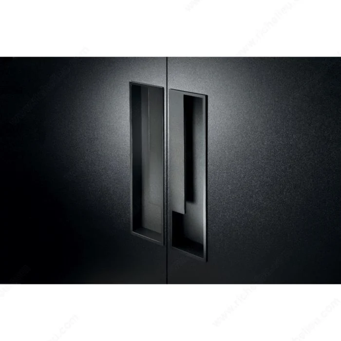 Poignée contemporaine en métal encastrée - MN10/24