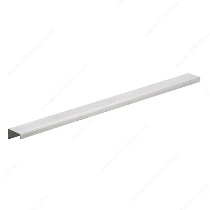 Poignée contemporaine pour rebord en aluminium - 576 - Acier inoxydable