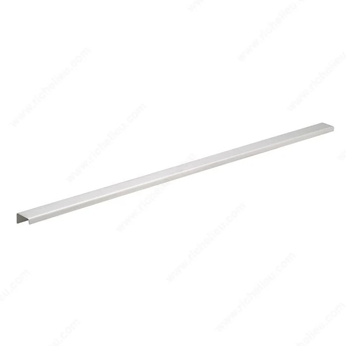 Poignée contemporaine pour rebord en aluminium - 576 - Acier inoxydable