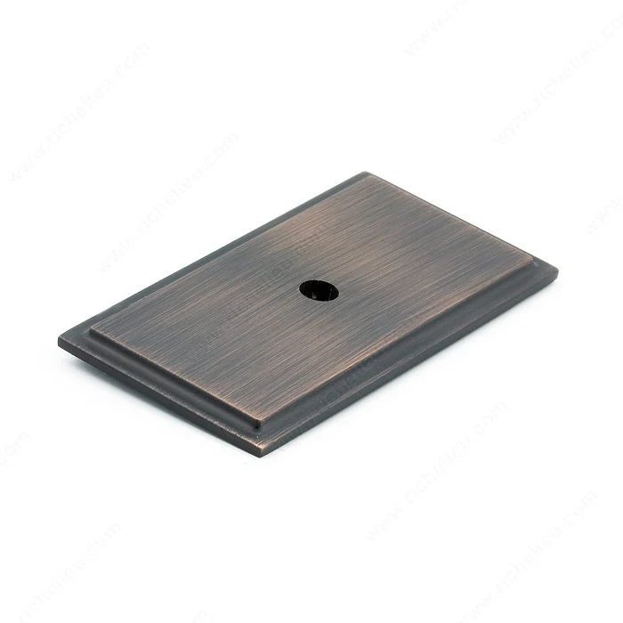 Plaque transitionnelle en métal pour bouton - 1045