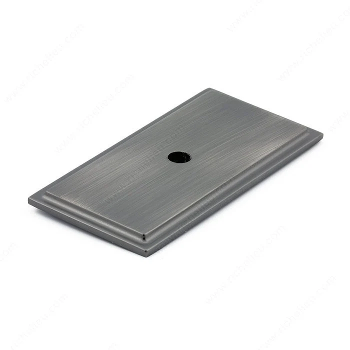 Plaque transitionnelle en métal pour bouton - 1045