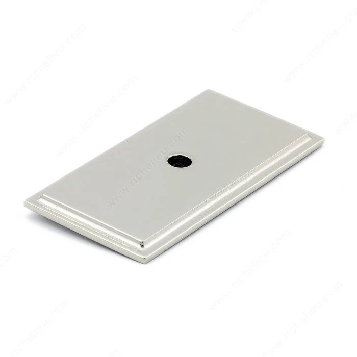 Plaque transitionnelle en métal pour bouton - 1045