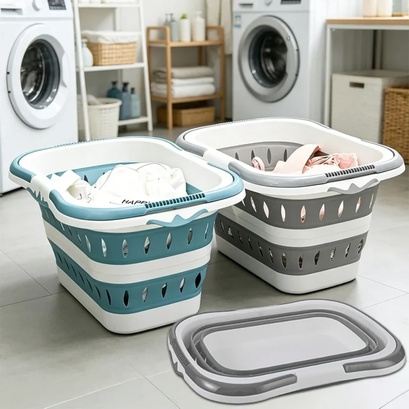 Panier à linge rétractable