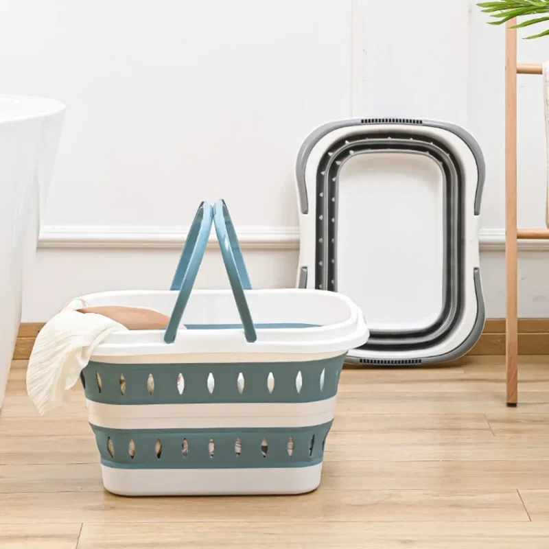 Panier à linge rétractable