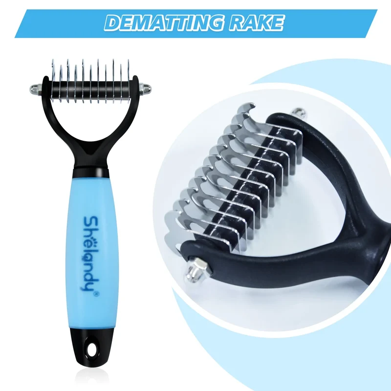 SHELANDY Groomer Partner Pet Grooming Kit, 5-Piece Set with Aluminum Case