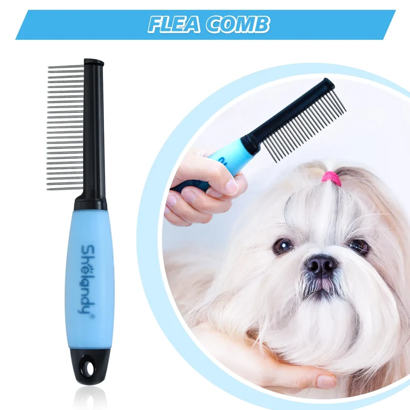 SHELANDY Groomer Partner Pet Grooming Kit, 5-Piece Set with Aluminum Case