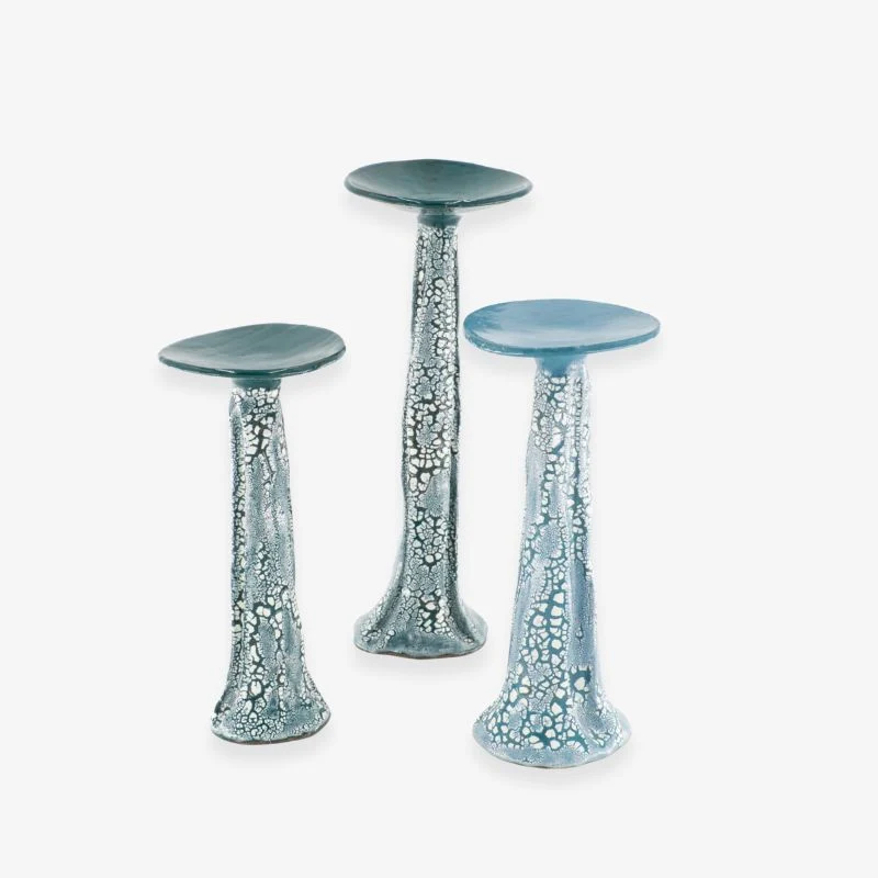 Ensemble de Bougeoirs forme Champignons Galuchats