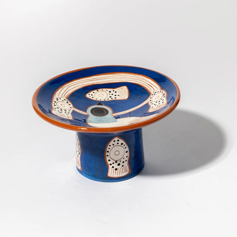 Coupe à pied en céramique