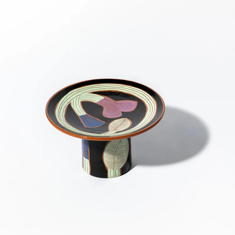 Coupe à pied en céramique