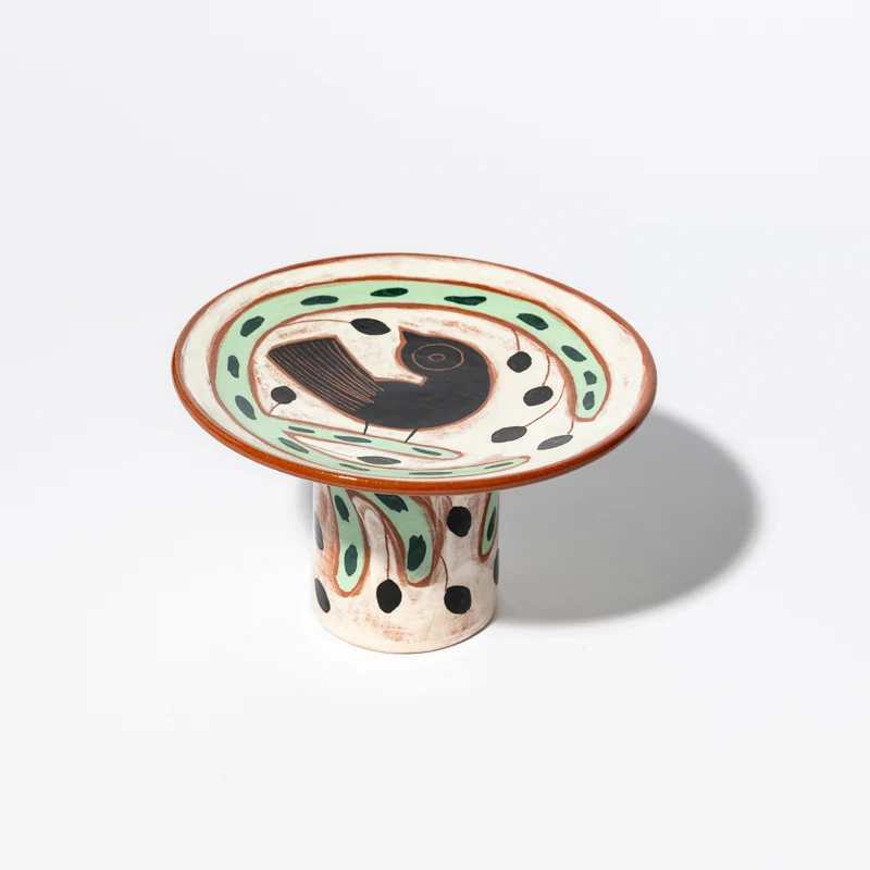 Coupe à pied en céramique
