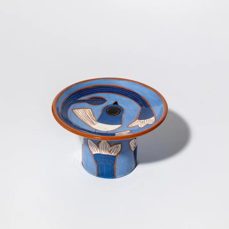 Coupe à pied en céramique