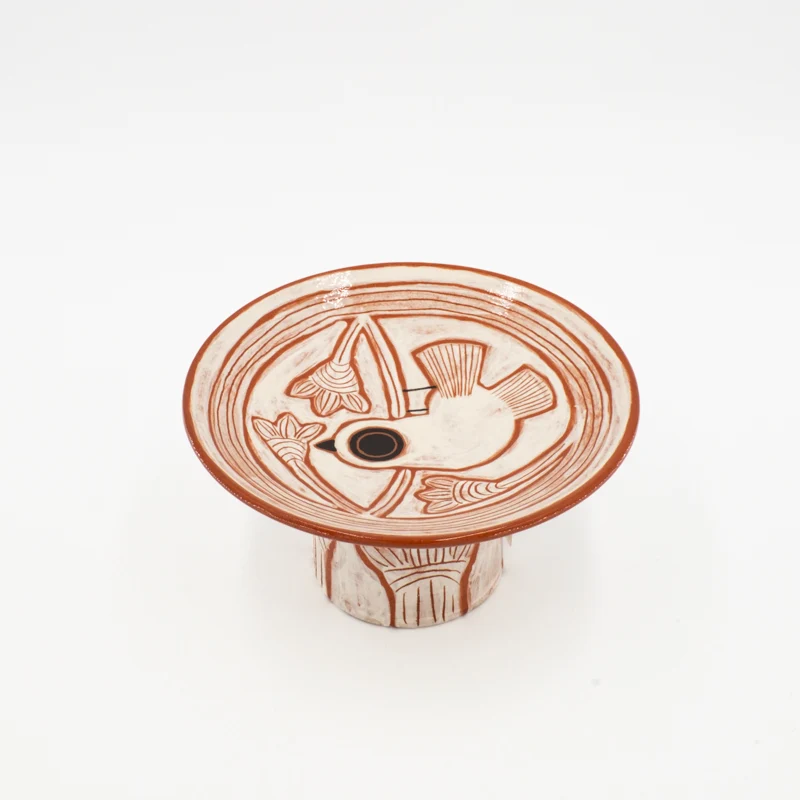 Coupe à pied en céramique
