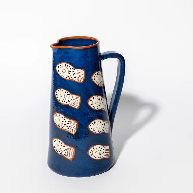 Carafe poissons en céramique
