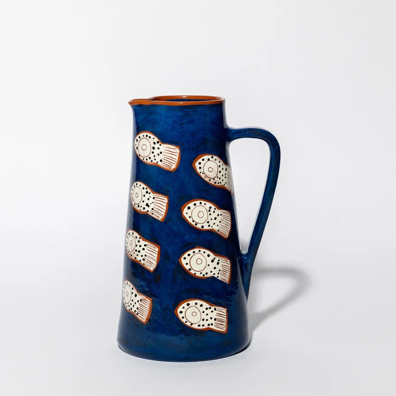 Carafe poissons en céramique