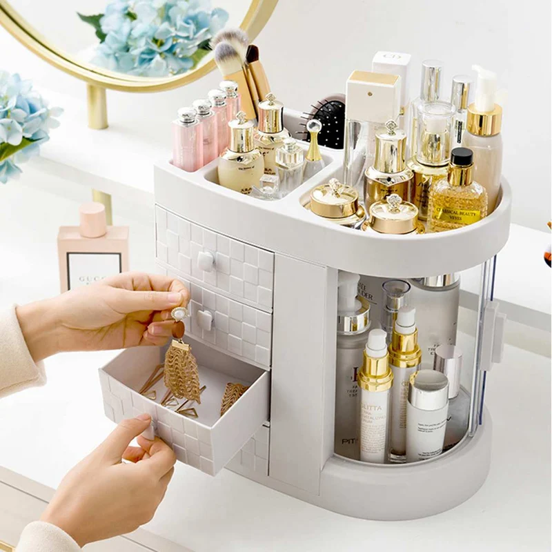 Rangement maquillage salle de bain