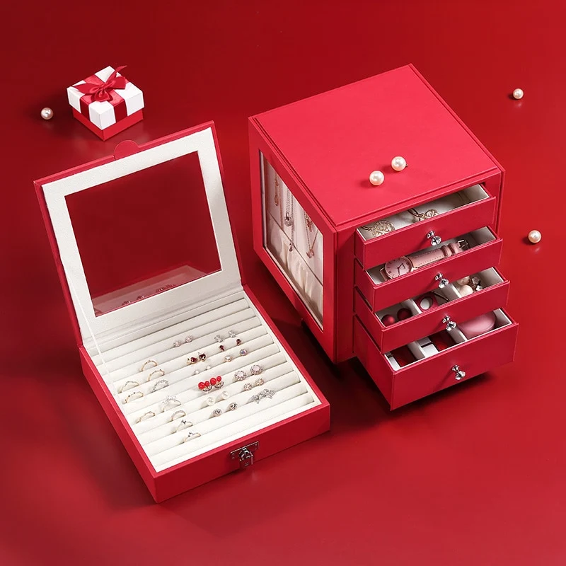 Boîte à bijoux rotative