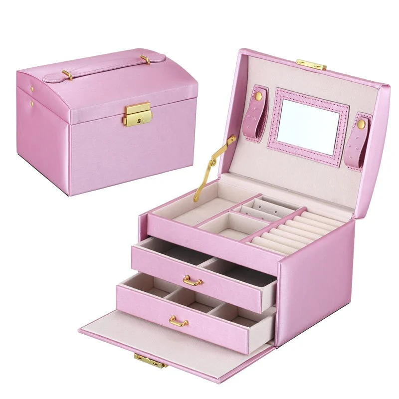 Boîte à bijoux miroir