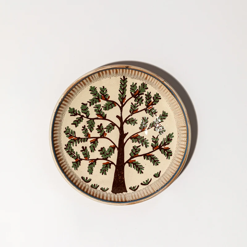 Assiettes Arbres - Feuilles - Coq ou Oiseaux 26 cm