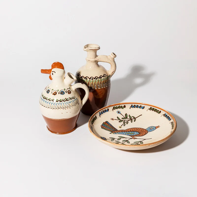 Assiettes Arbres - Feuilles - Coq ou Oiseaux 26 cm