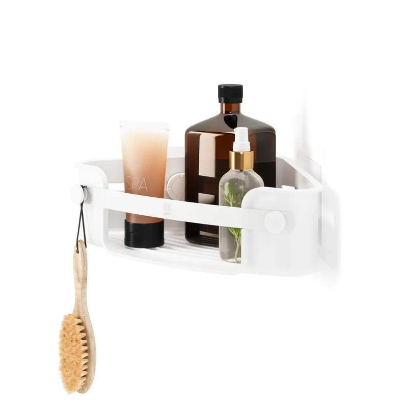 Panier d’angle pour douche Flex - Blanc