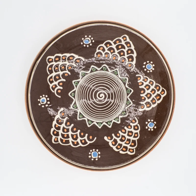 Assiette traditionnelle de Horezu - 25 cm