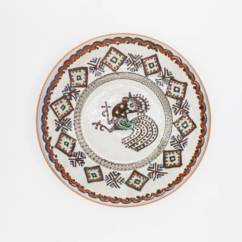 Assiette traditionnelle de Horezu - 25 cm