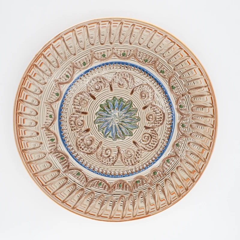 Assiette traditionnelle de Horezu - 25 cm