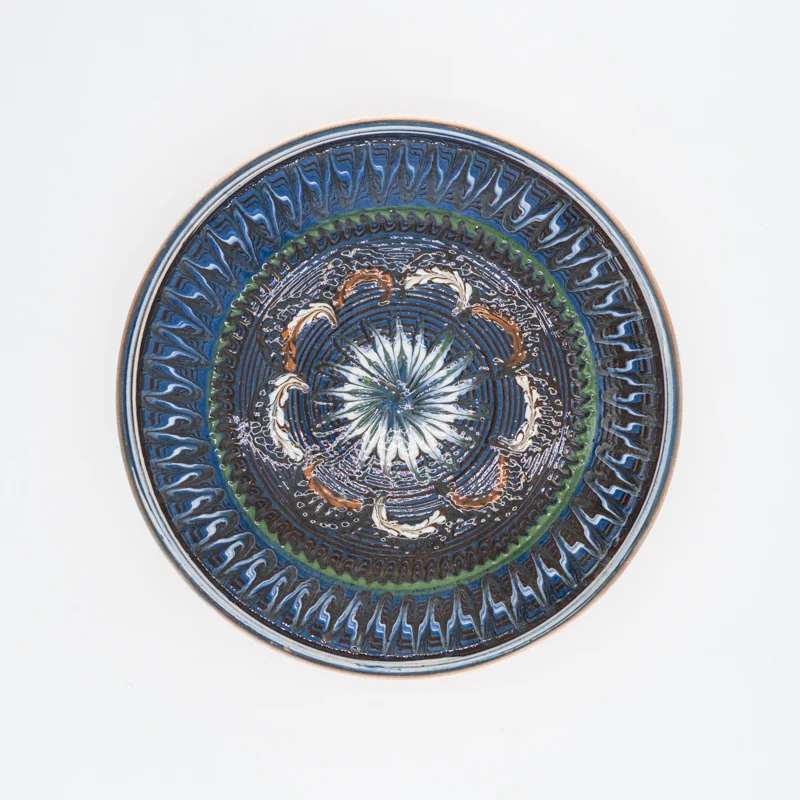 Assiette traditionnelle de Horezu - 21 cm